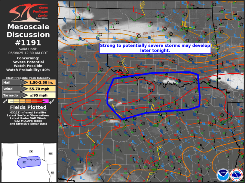 Mesoscale Discussion 1191