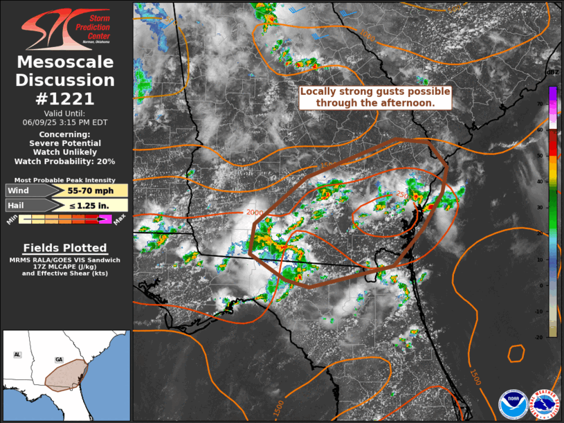 Mesoscale Discussion 1221