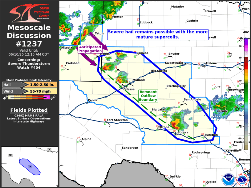 Mesoscale Discussion 1237