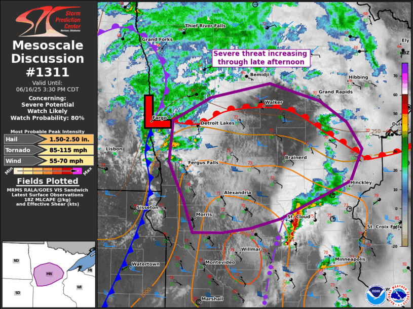 Mesoscale Discussion 1311
