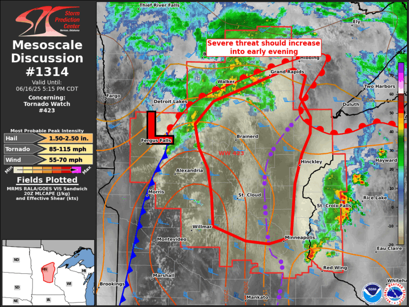 Mesoscale Discussion 1314