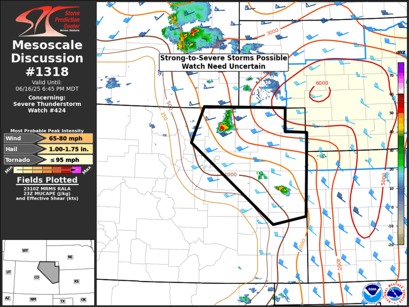 Mesoscale Discussion 1318