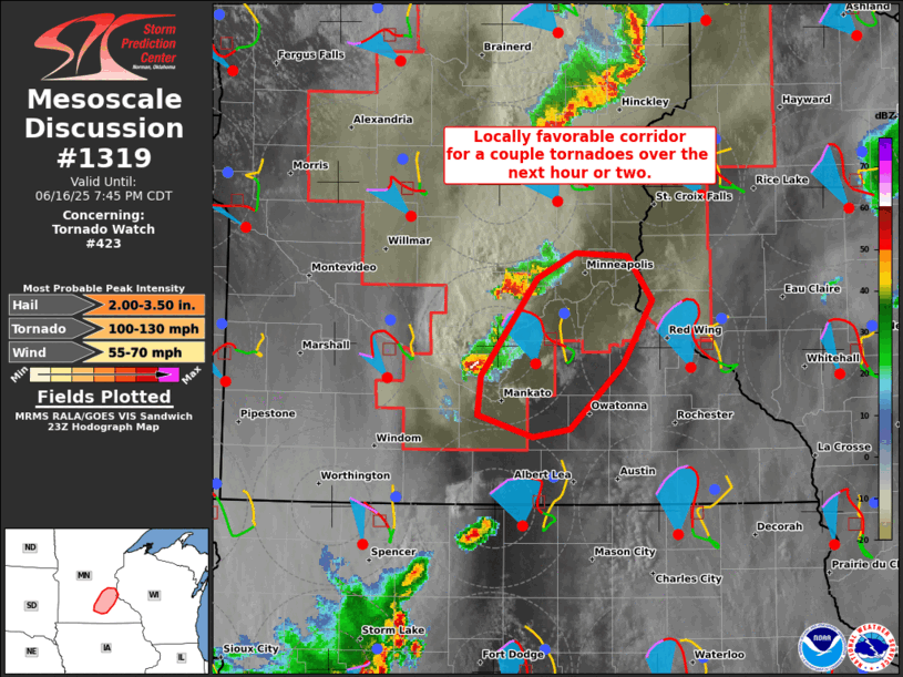 Mesoscale Discussion 1319