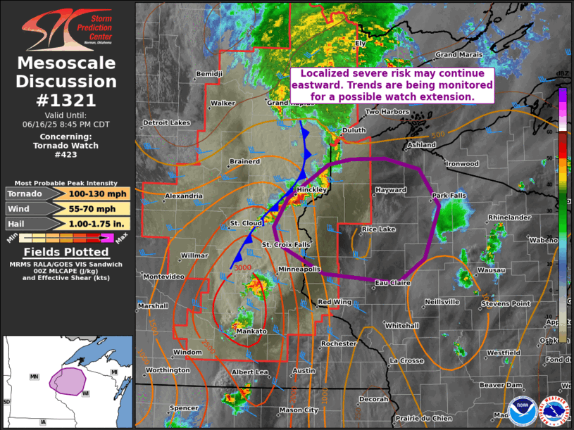 Mesoscale Discussion 1321