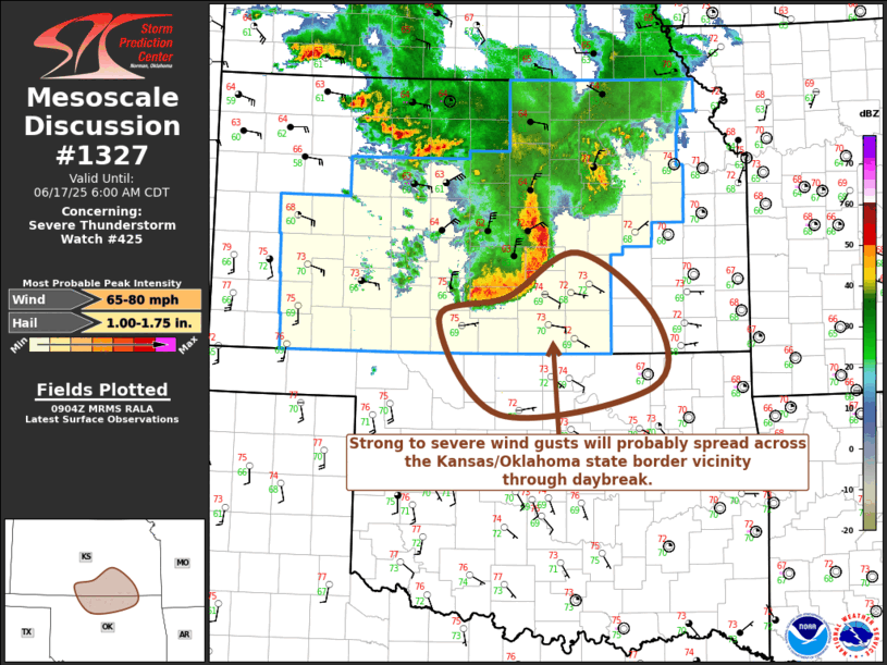 Mesoscale Discussion 1327