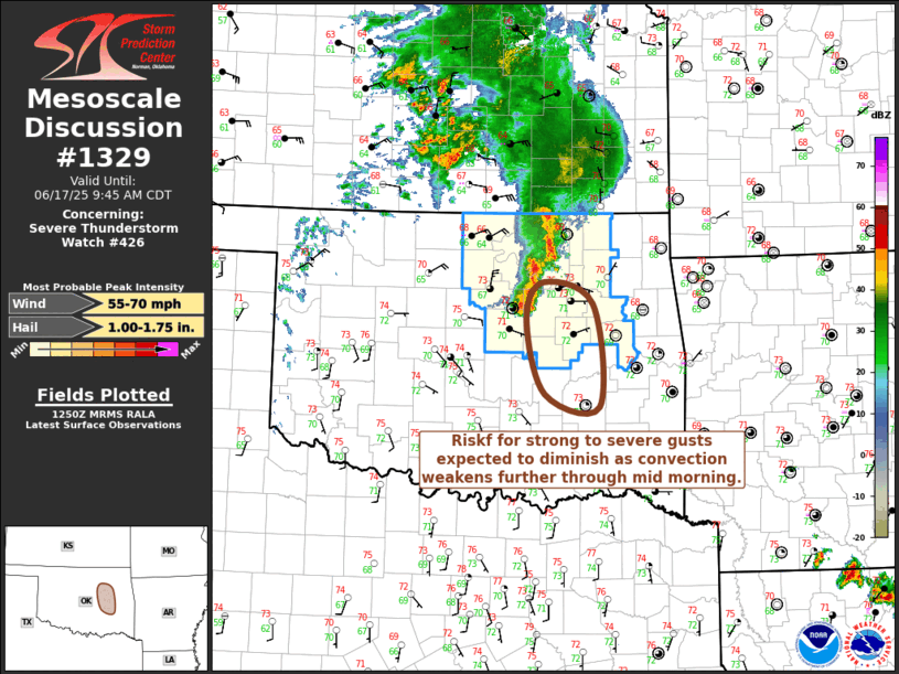 Mesoscale Discussion 1329