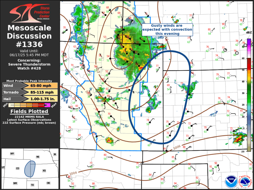 Mesoscale Discussion 1336