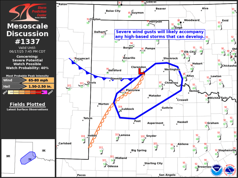 Mesoscale Discussion 1337