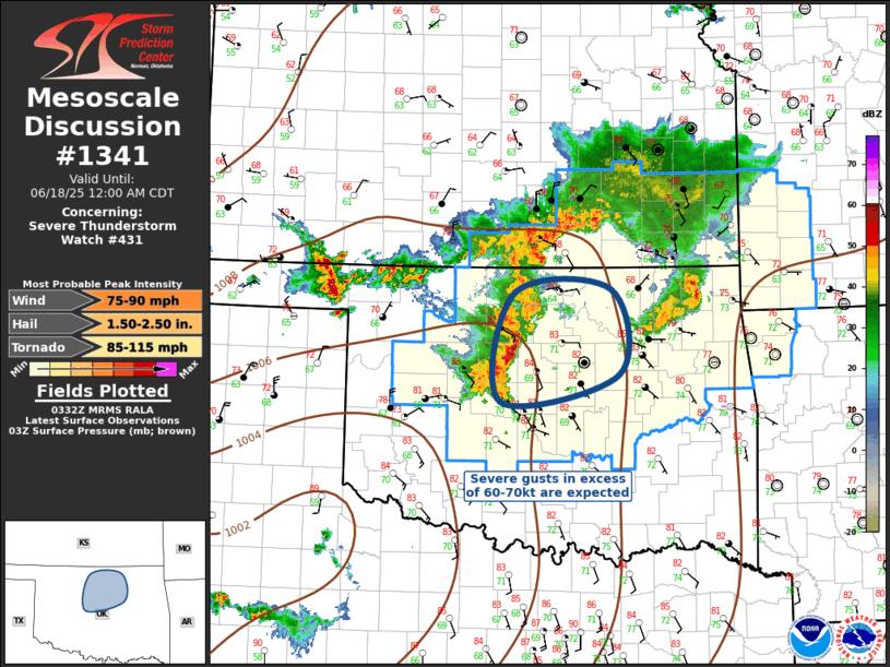 Mesoscale Discussion 1341