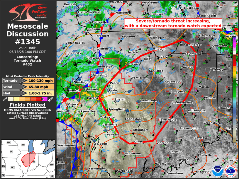 Mesoscale Discussion 1345