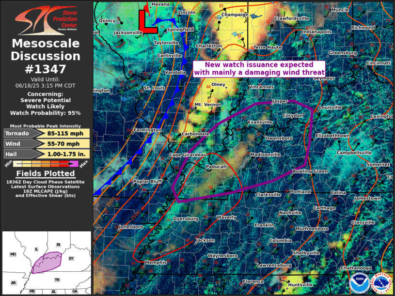 Mesoscale Discussion 1347