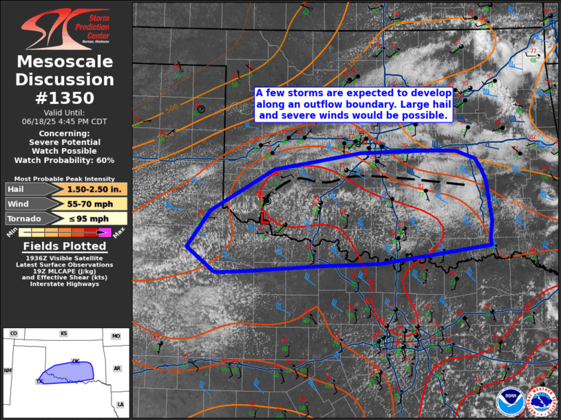 Mesoscale Discussion 1350