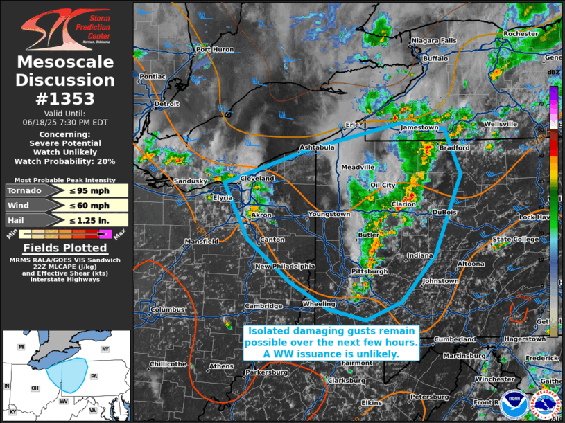 Mesoscale Discussion 1353