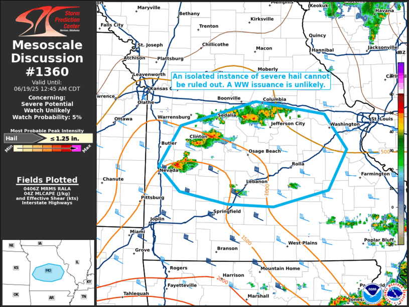 Mesoscale Discussion 1360