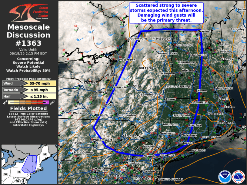 Mesoscale Discussion 1363