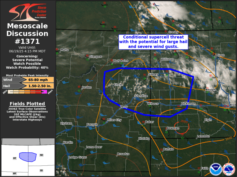 Mesoscale Discussion 1371