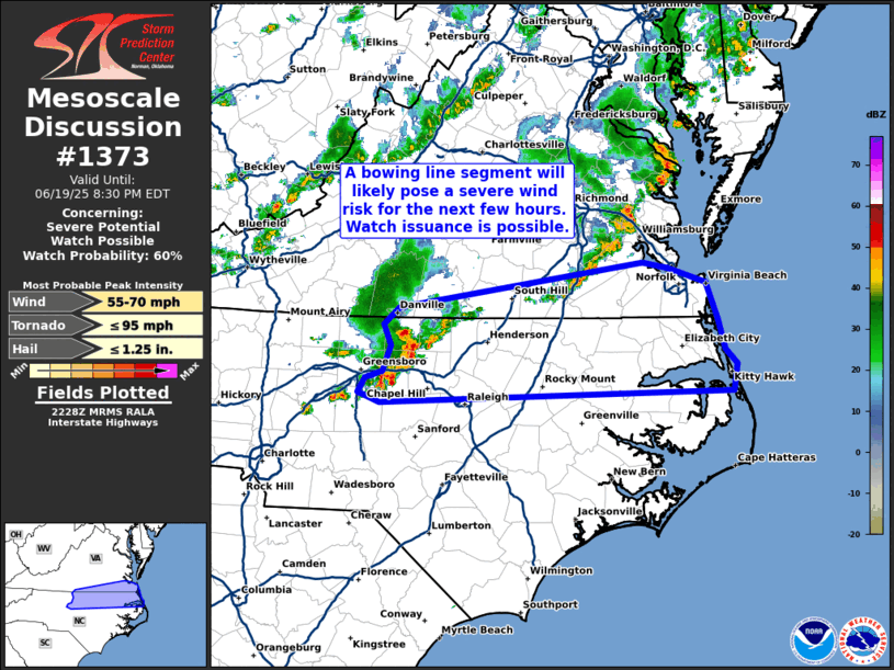 Mesoscale Discussion 1373