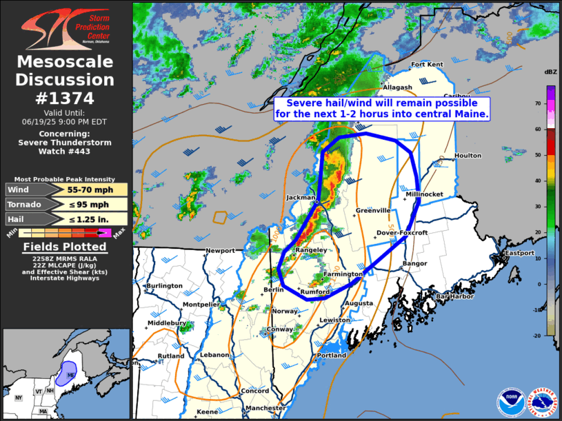 Mesoscale Discussion 1374