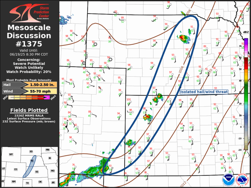 Mesoscale Discussion 1375