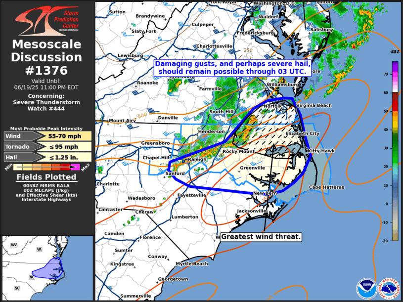 Mesoscale Discussion 1376