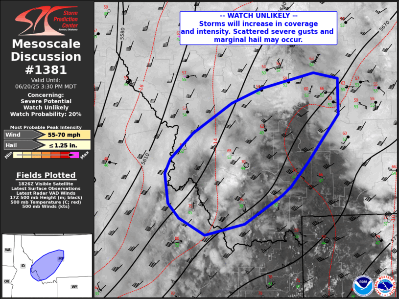 Mesoscale Discussion 1381