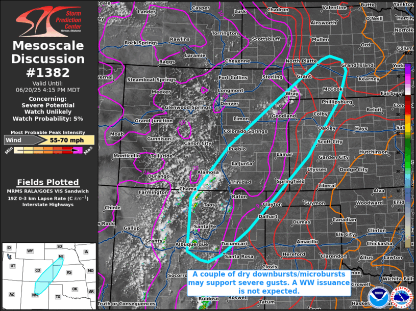 Mesoscale Discussion 1382