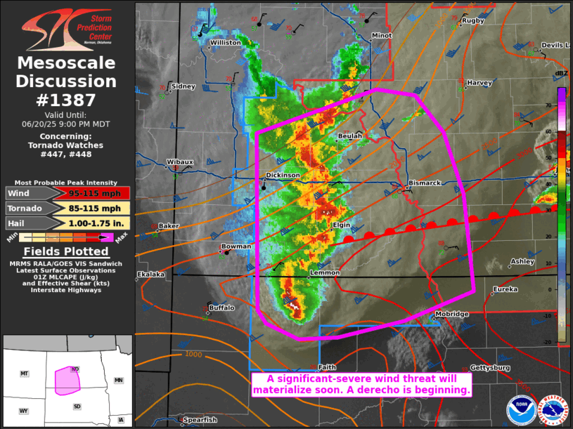 Mesoscale Discussion 1387