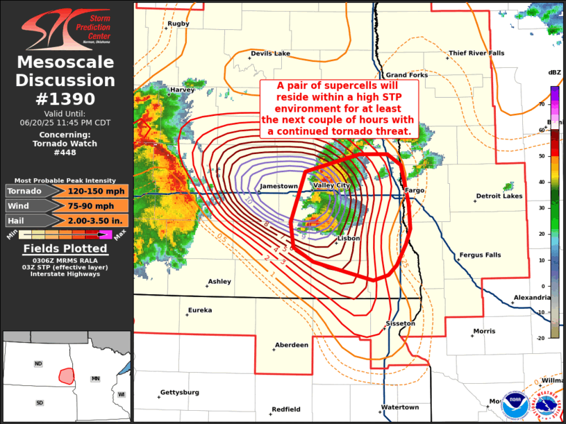 Mesoscale Discussion 1390