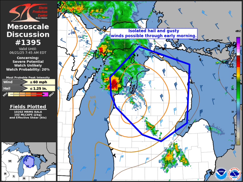 Mesoscale Discussion 1395