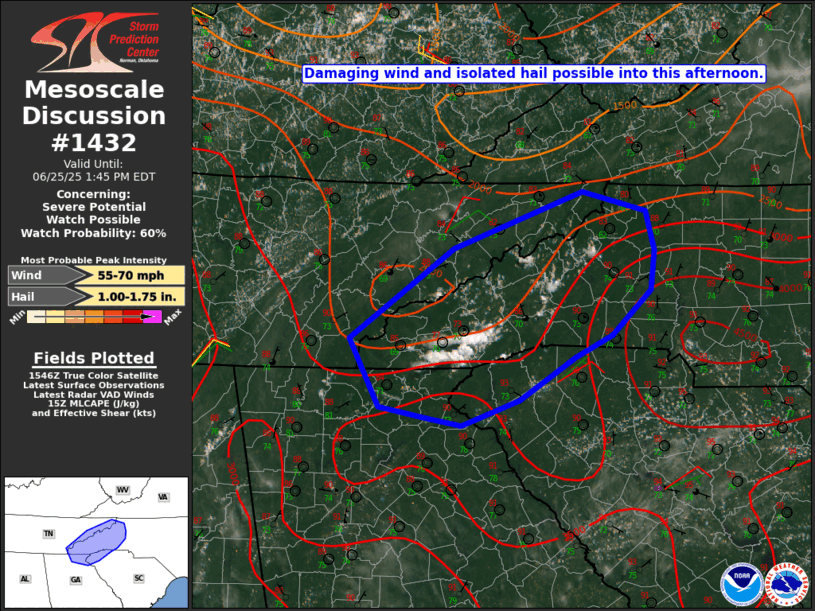 Mesoscale Discussion 1432