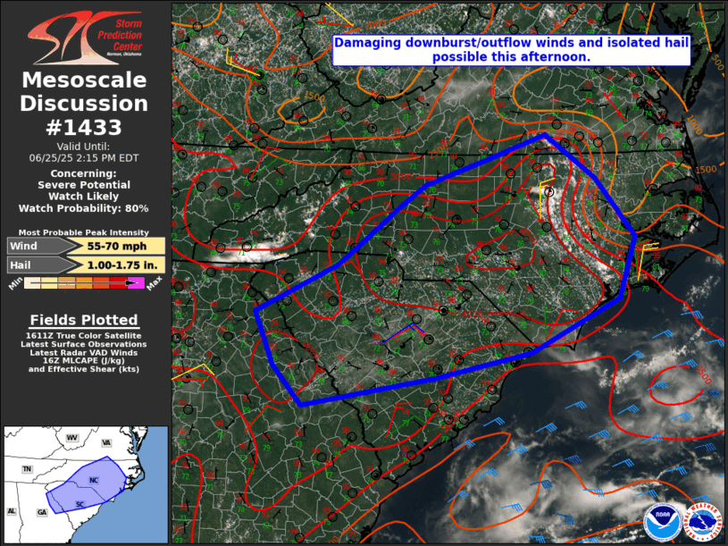 Mesoscale Discussion 1433