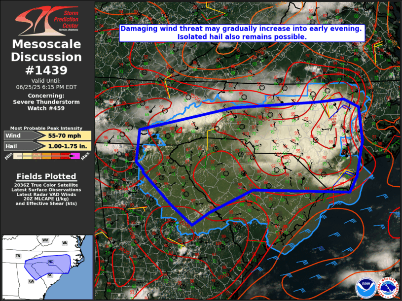 Mesoscale Discussion 1439