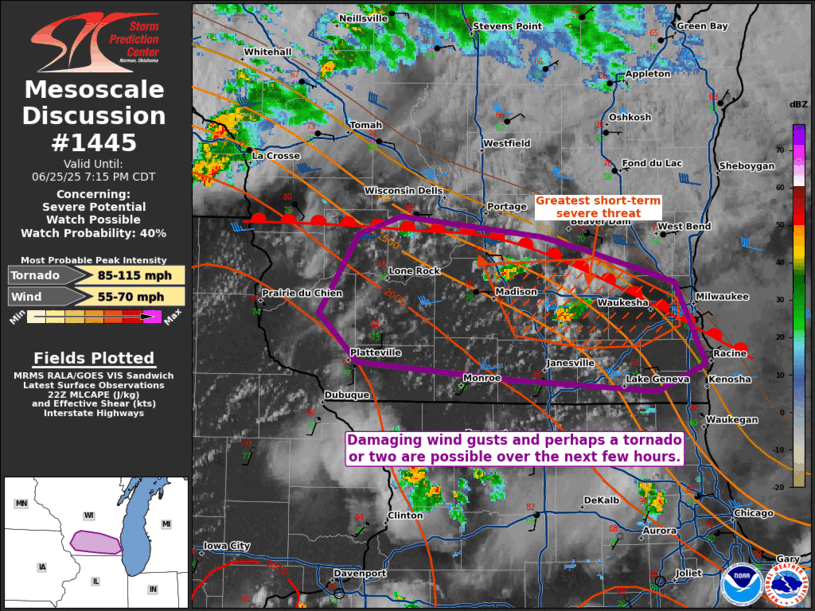 Mesoscale Discussion 1445