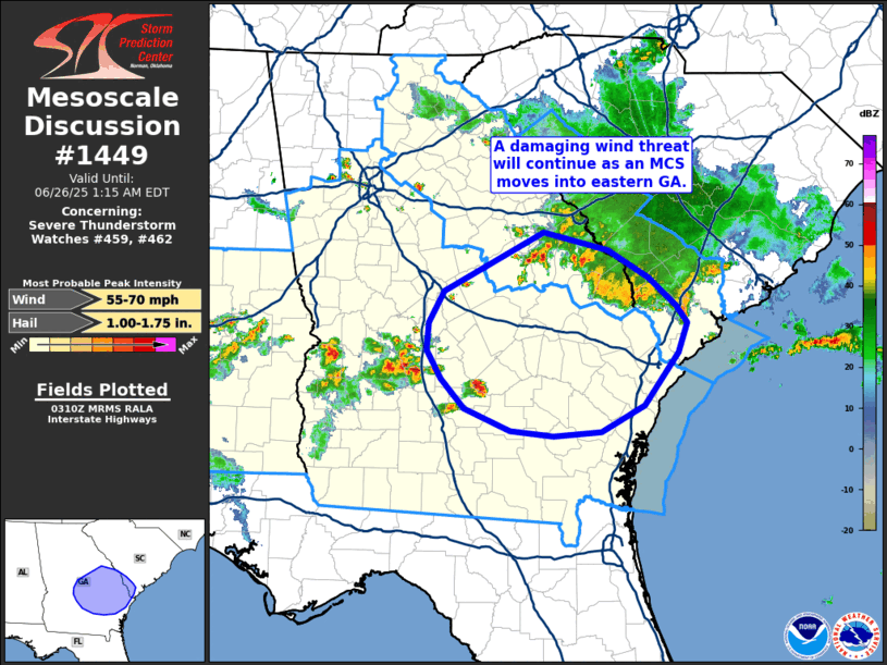 Mesoscale Discussion 1449