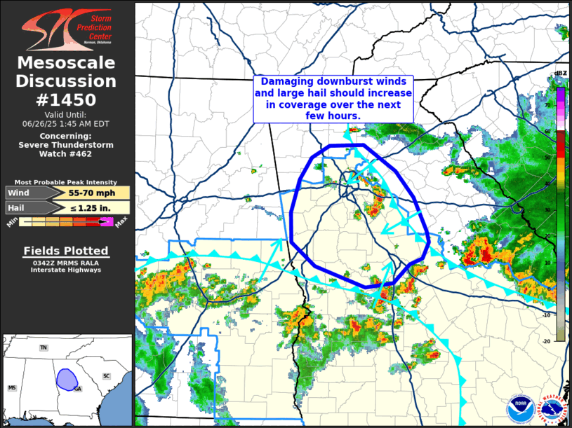 Mesoscale Discussion 1450