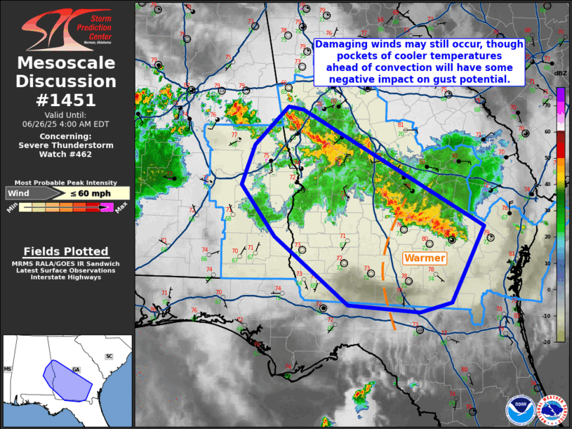 Mesoscale Discussion 1451