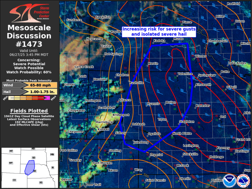 Mesoscale Discussion 1473