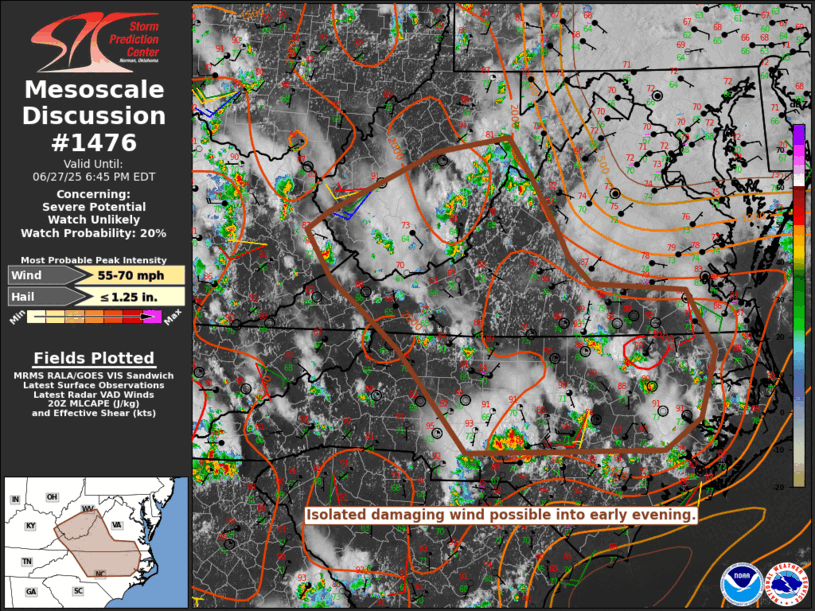 Mesoscale Discussion 1476