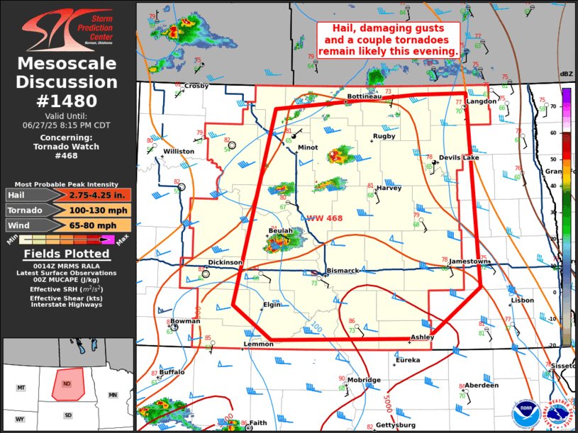 Mesoscale Discussion 1480