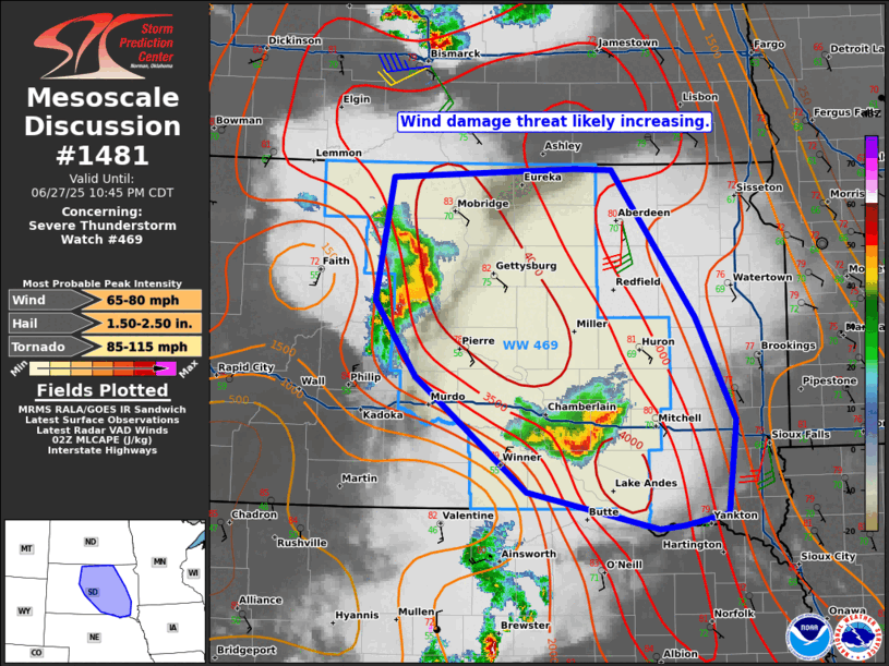 Mesoscale Discussion 1481