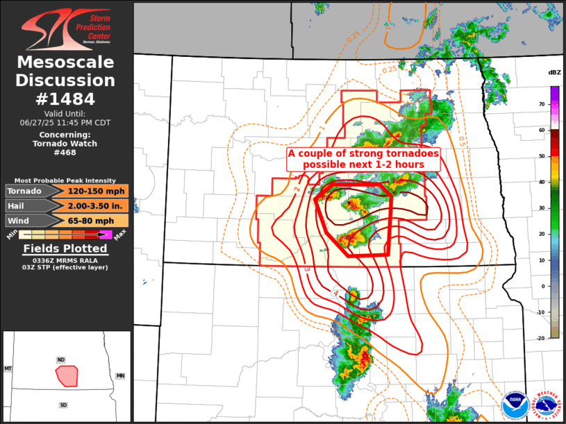 Mesoscale Discussion 1484