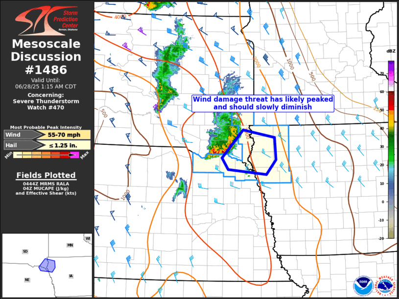 Mesoscale Discussion 1486