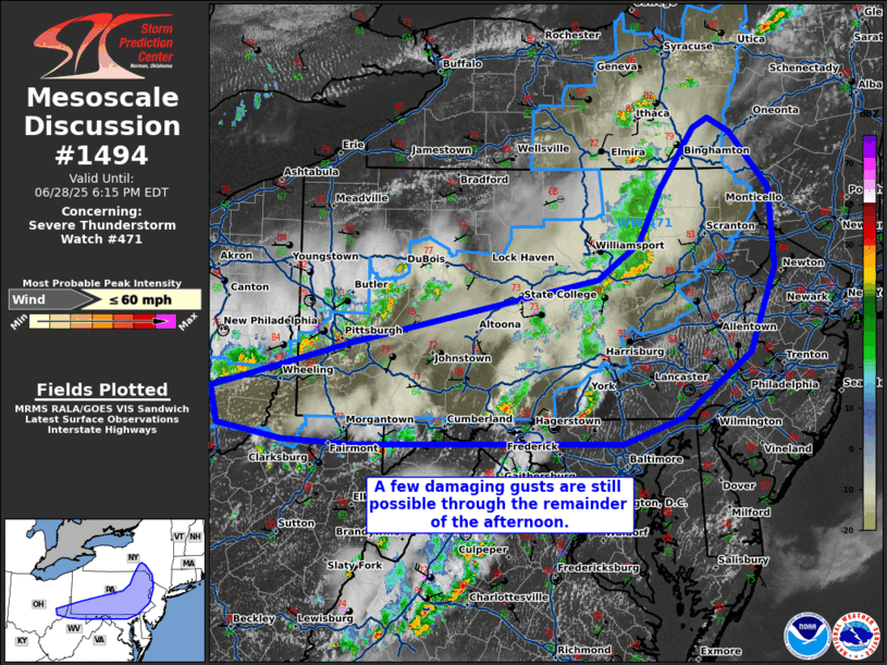 Mesoscale Discussion 1494