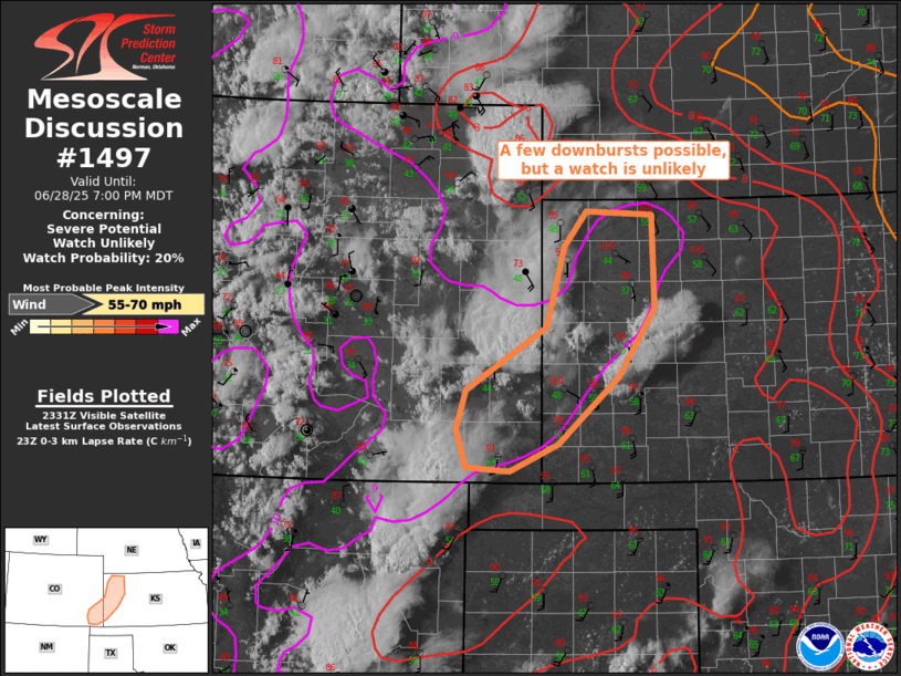 Mesoscale Discussion 1497
