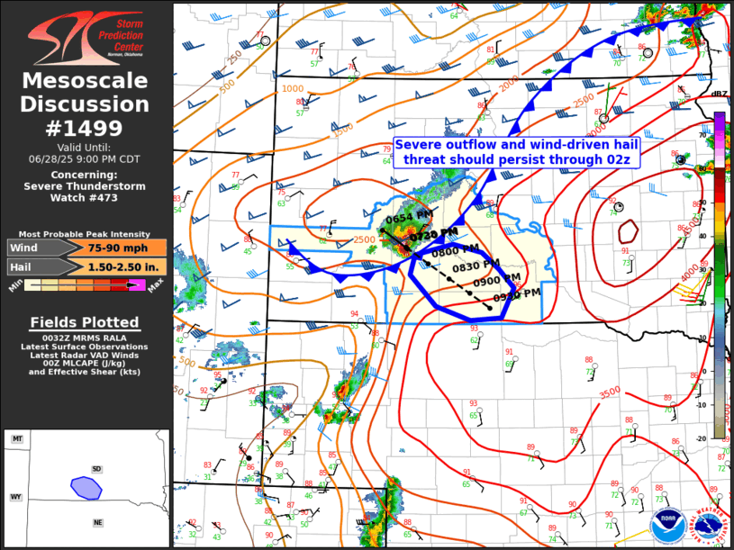 Mesoscale Discussion 1499