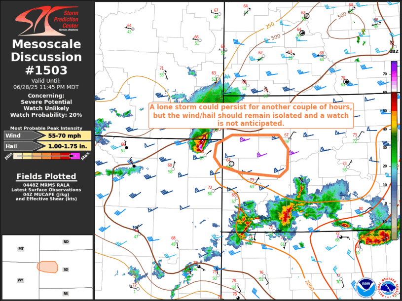 Mesoscale Discussion 1503