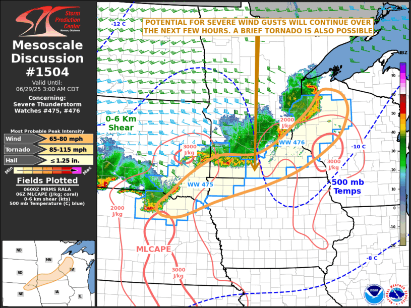 Mesoscale Discussion 1504
