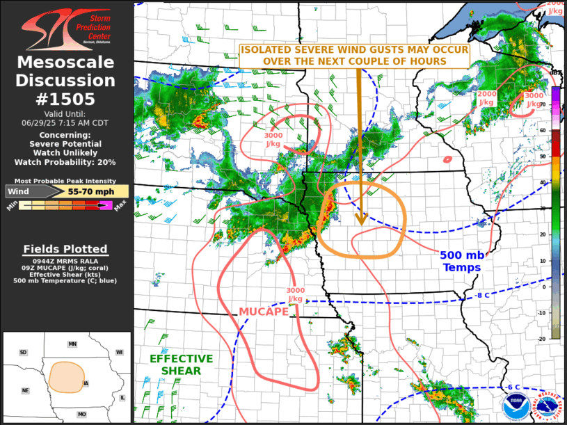 Mesoscale Discussion 1505