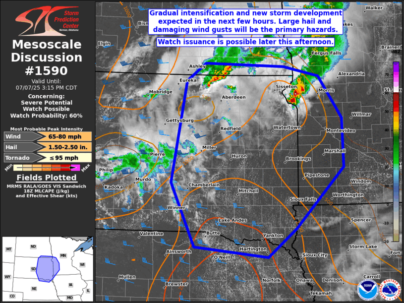 Mesoscale Discussion 1590