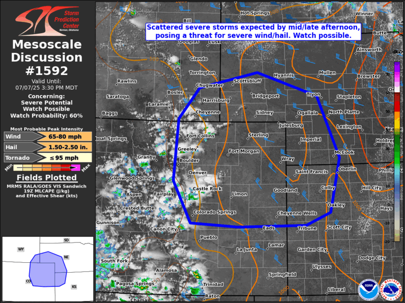 Mesoscale Discussion 1592